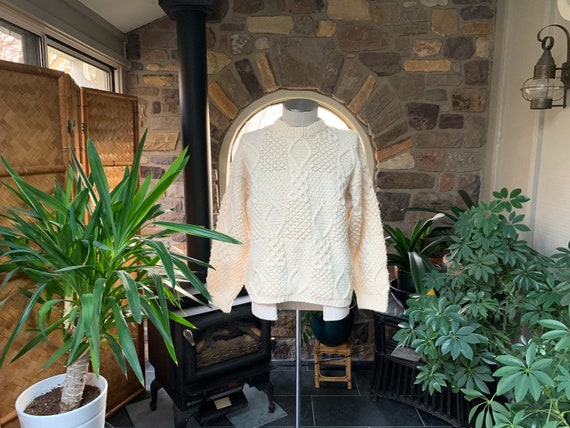 Vintage Fisherman Wool Sweater Bonner of Ireland F