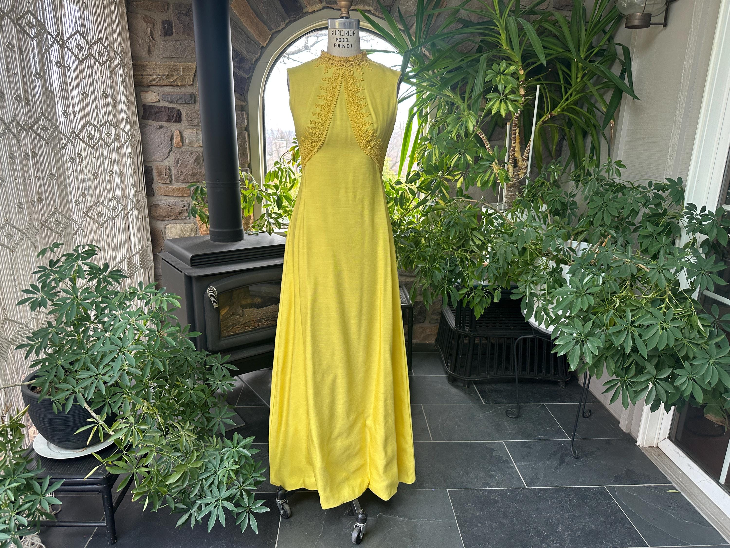 chinese dress ladies Late 50s/ Early 60s Pink Chiffon Maxi Dress main image 0
