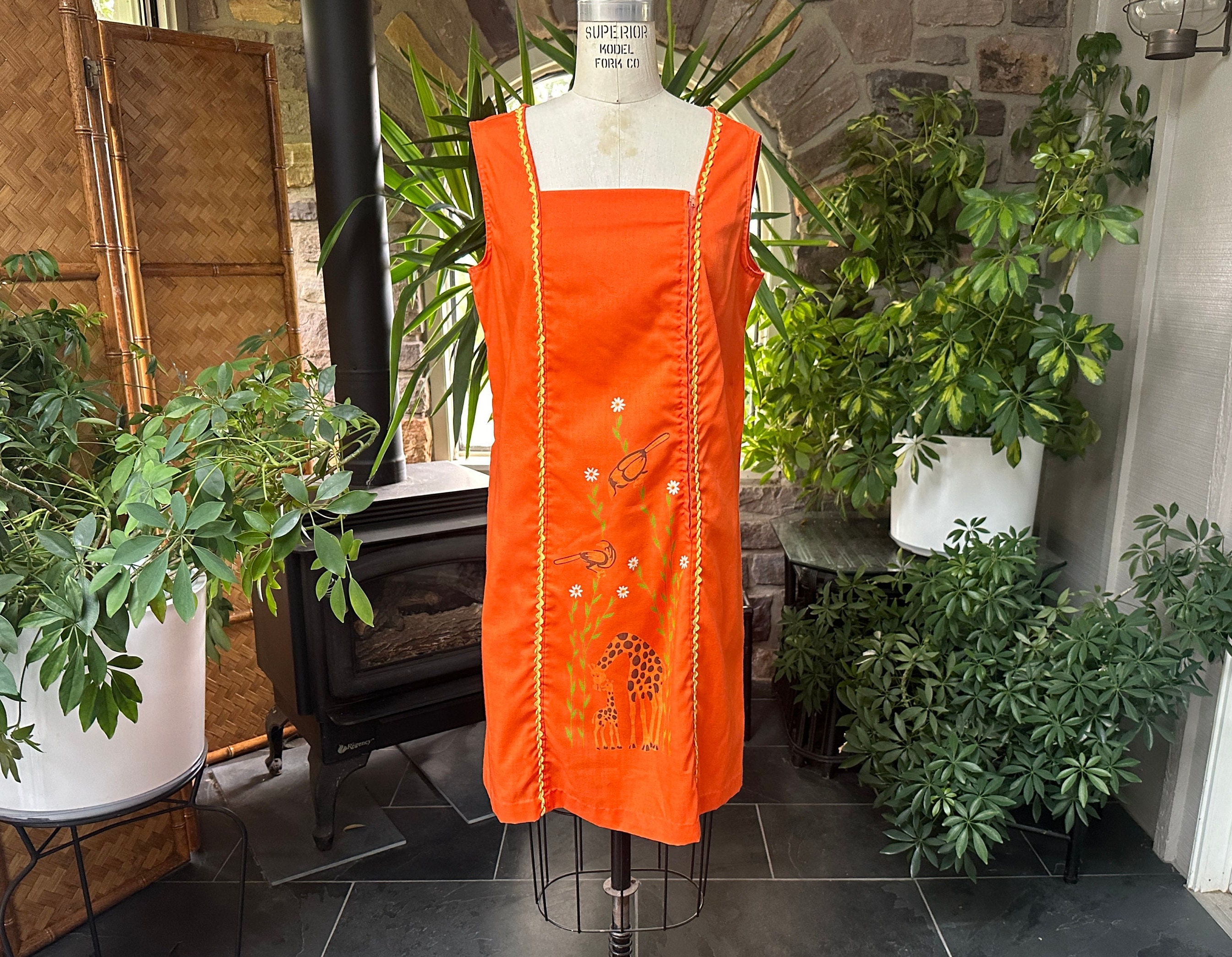 Zip Front House Dress - Etsy