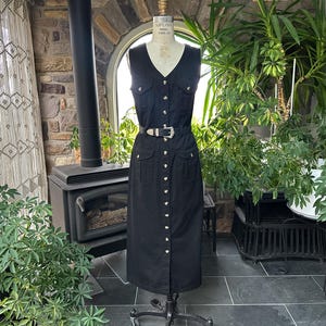 green emerald velvet dress Isla Black Denim Mini Dress - 10 main image 0