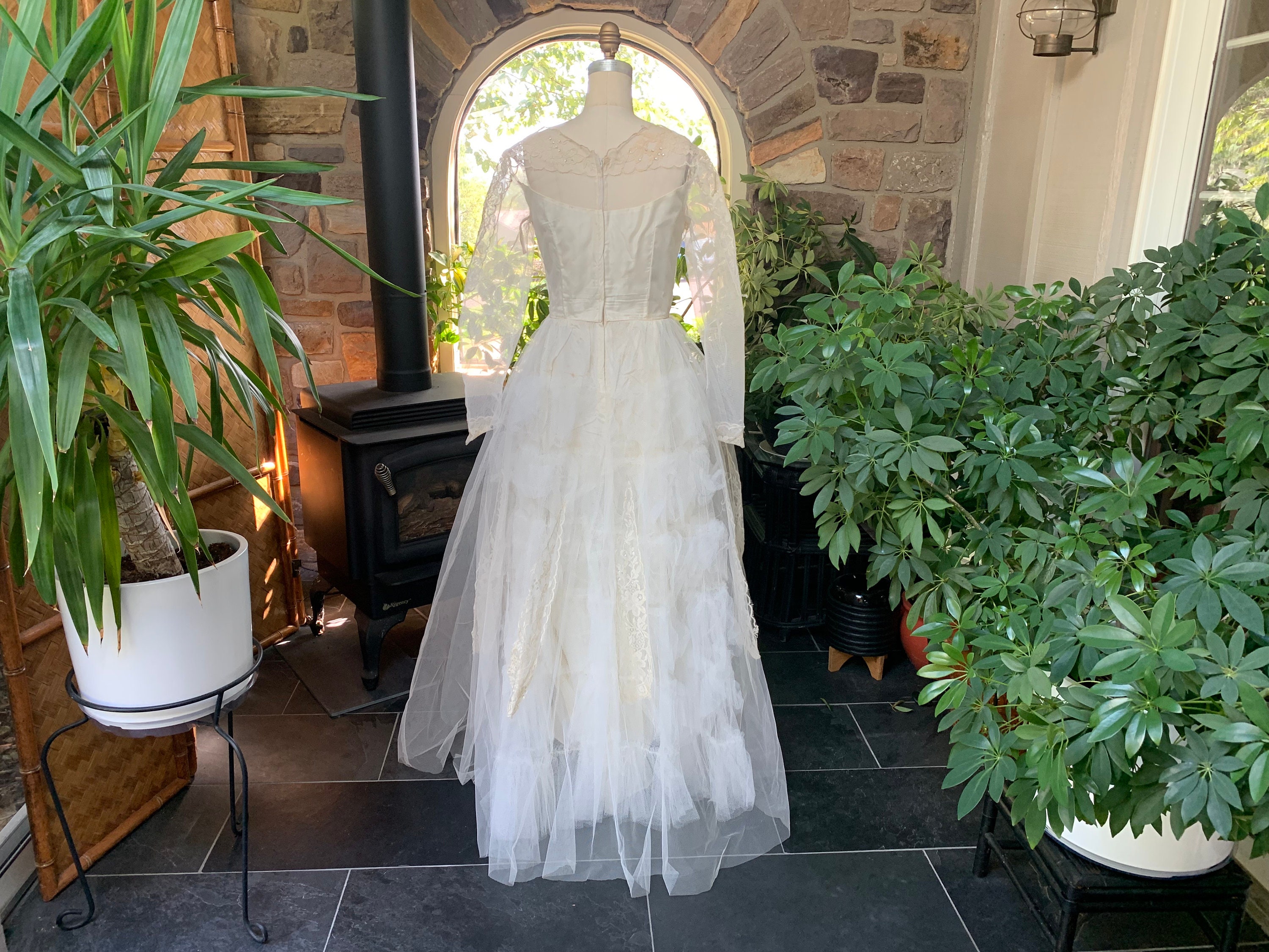 Ameri（アメリ）の「TULLE DOCKING DRESS（ワンピース）」 - WEAR