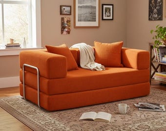 Cozy Corduroy Floor Sofa – Memory Foam Lounge Seating for Living Room & Small Spaces