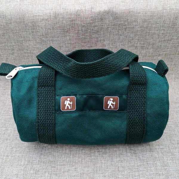 Mini Duffel - Hiker Sign - Trailhead Sign - Toiletry - Hiker Gift Bag