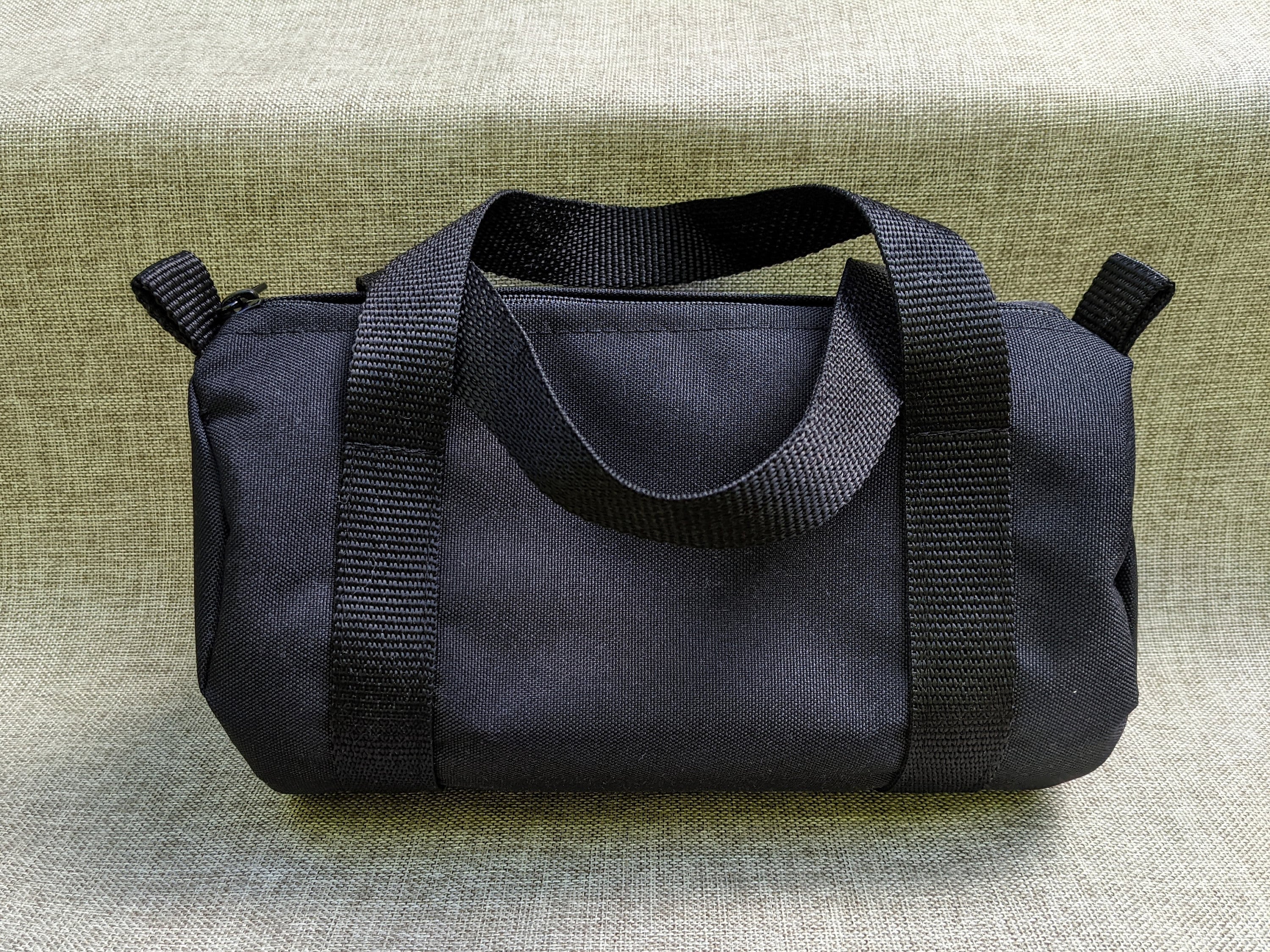 [OOOWL] DUFFLE BAG MINI WE LOVE BLACK / 税込み Solid Black NGIL Canvas 20