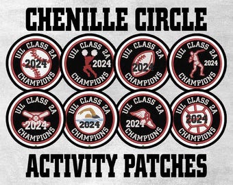 Personalisierter Varsity Sports Patch Individuell gestickter Patch zum Aufbügeln oder Aufnähen