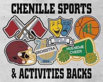 Chenille Großer Sport & Aktivität Rücken Benutzerdefinierter Letterman Jackenaufnäher