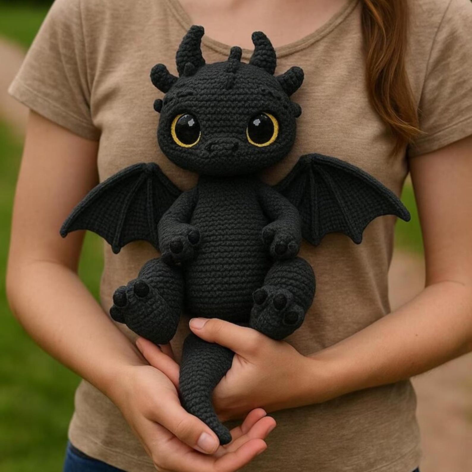 Toothless Crochet Pattern: Night Fury Plush Toy (pdf download) - Etsy ...