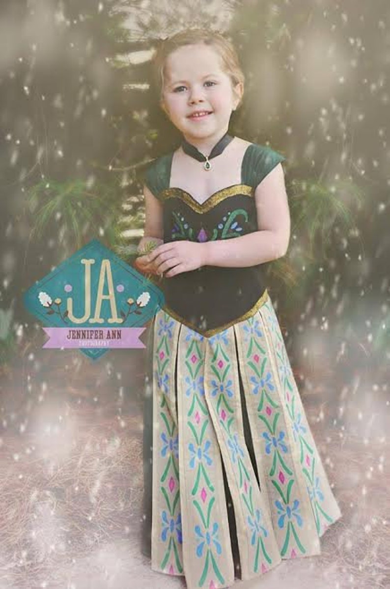 Frozen Princess Anna Inspired Coronation Dress PDF Pattern | Etsy