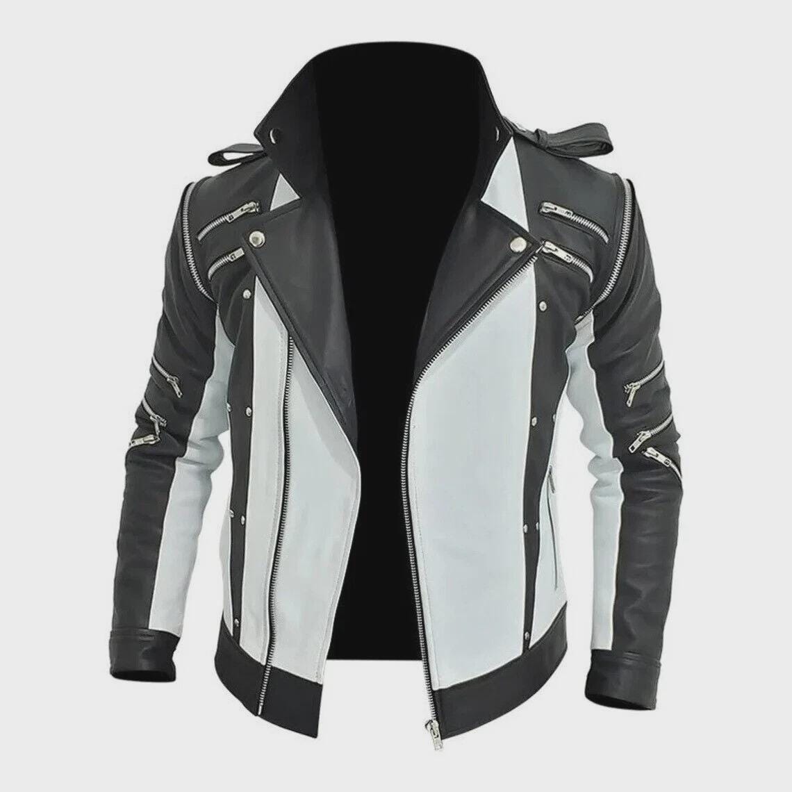 Michael Jackson Thriller Pepsi Genuine Leather Jacket - Black