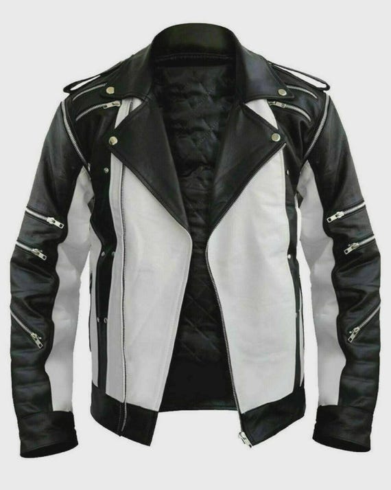 Michael Jackson Thriller Pepsi Genuine Leather Jacket - Black