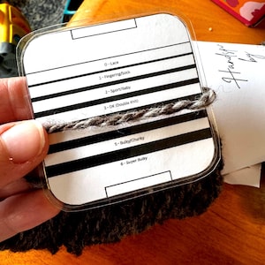 Digital Download - DIY - Make Your Own Yarn Weight Gauge Card