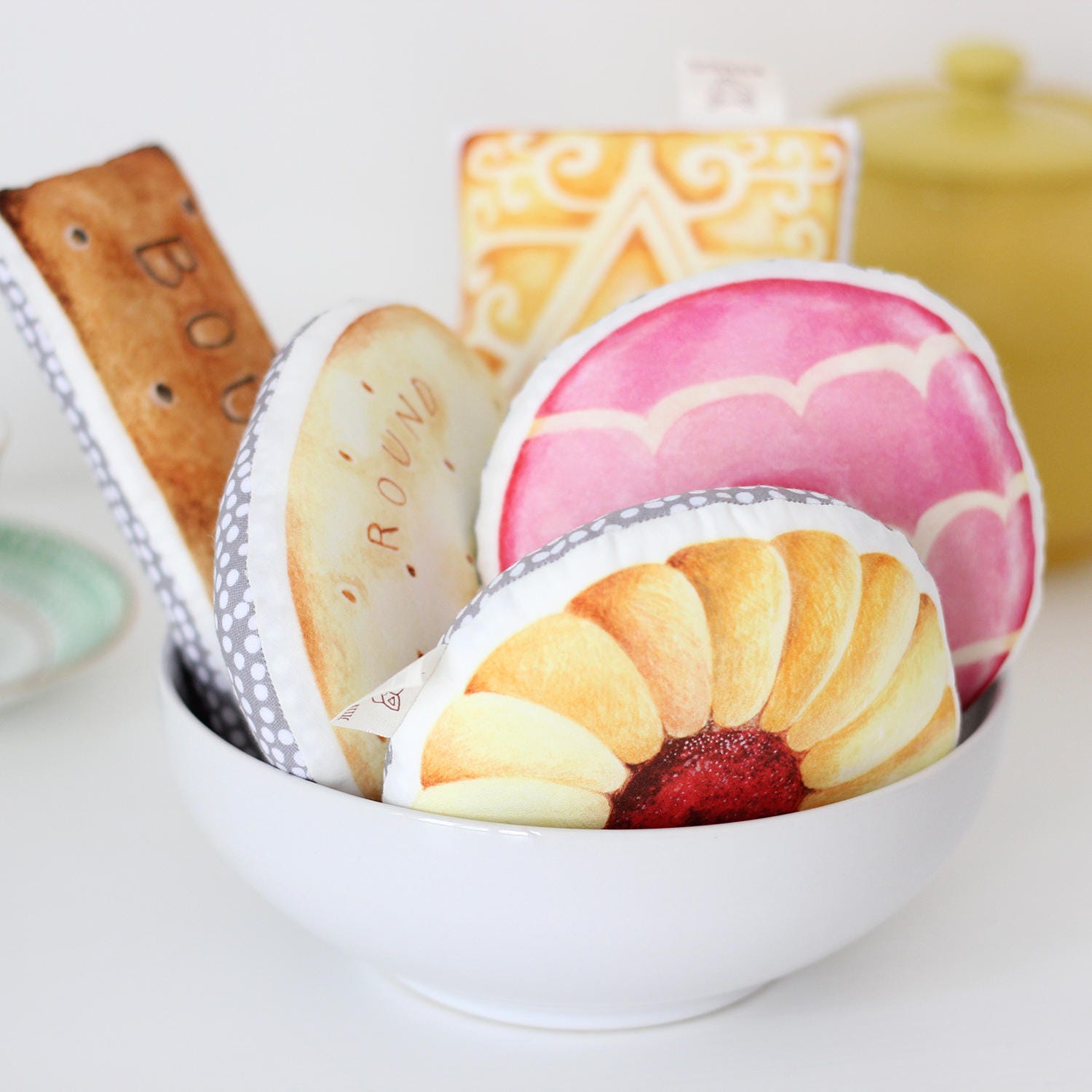 Rich Tea Biscuit Baby Rattle Baby Gift Baby shower Gift Etsy