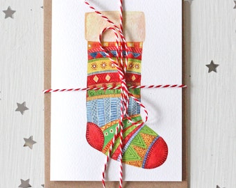 Christmas Stocking Greeting Card