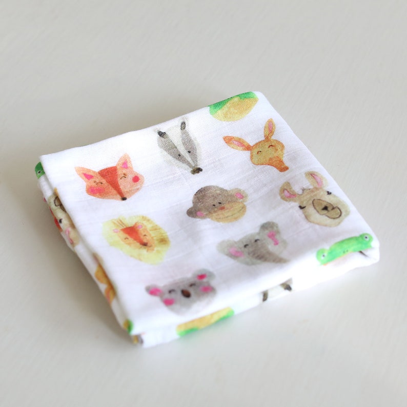 Set of Six Muslin Squares Burp Cloths Muslins Etsy