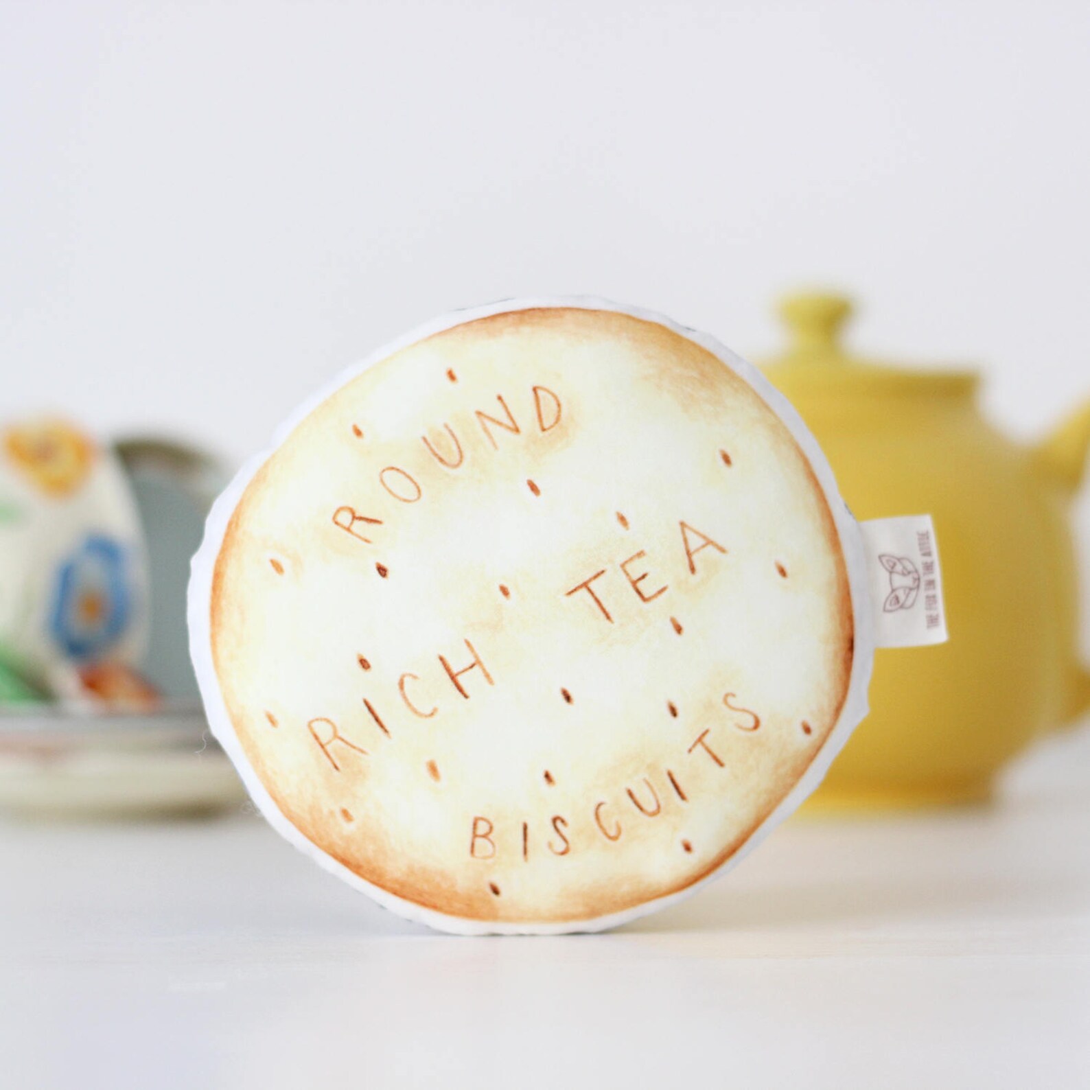 Rich Tea Biscuit Baby Rattle Baby Gift Baby shower Gift Etsy