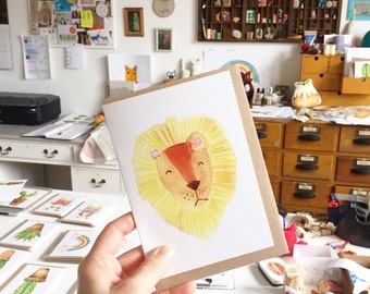 Lion Greeting Card