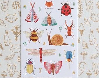 Sticker Sheet Bugs
