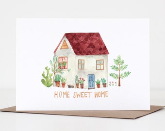 Home Sweet Home Card New Home Card Moving House Card