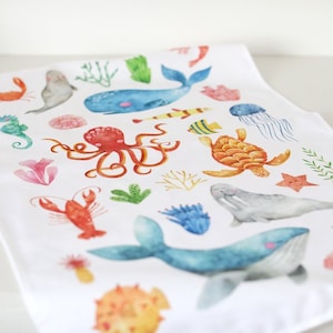 Tea Towel Sea Life