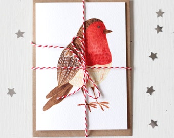 Robin Christmas Greeting Card