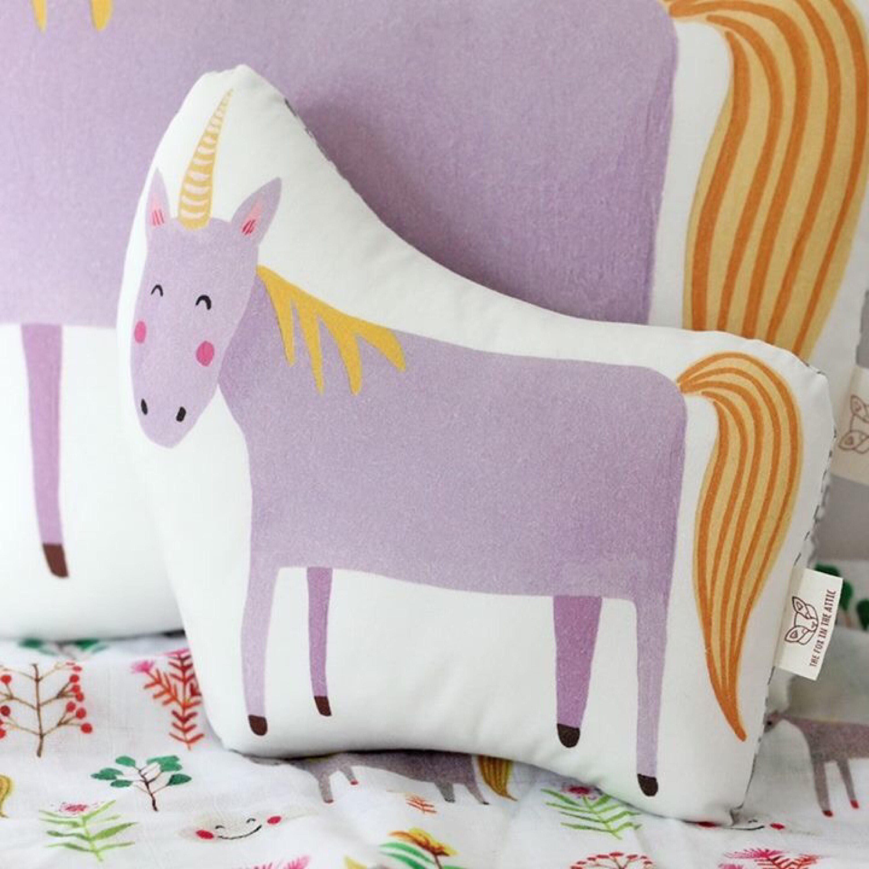 Purple Unicorn Cushion Unicorn Pillow Etsy