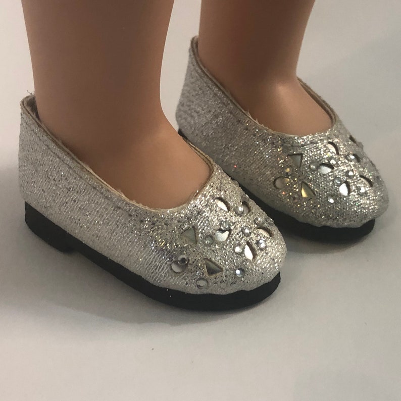 silver sparkly flats for prom