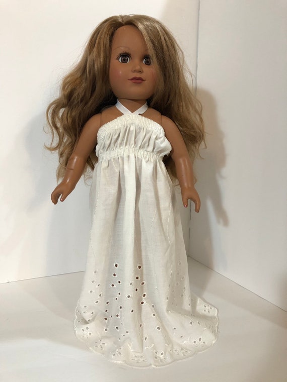 white eyelet sundress