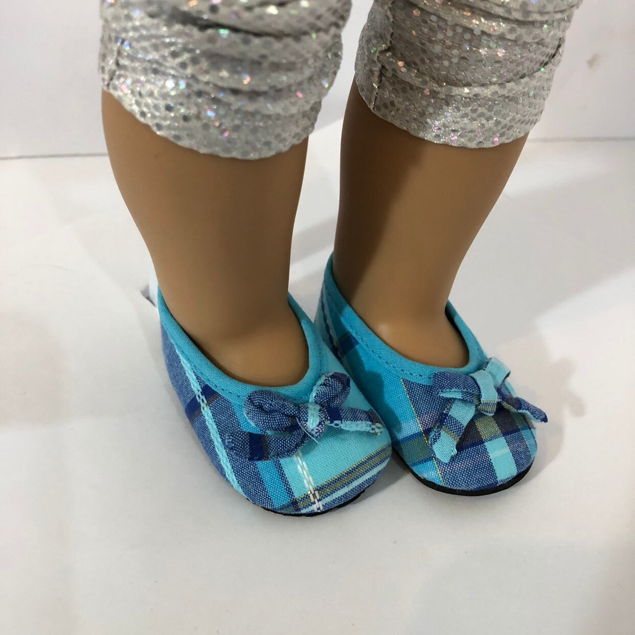 plaid ballet flats