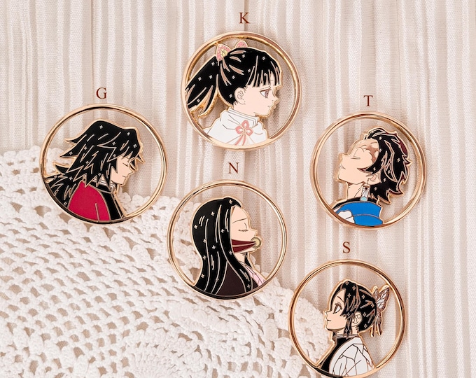 Demon Anime Enamel Pin