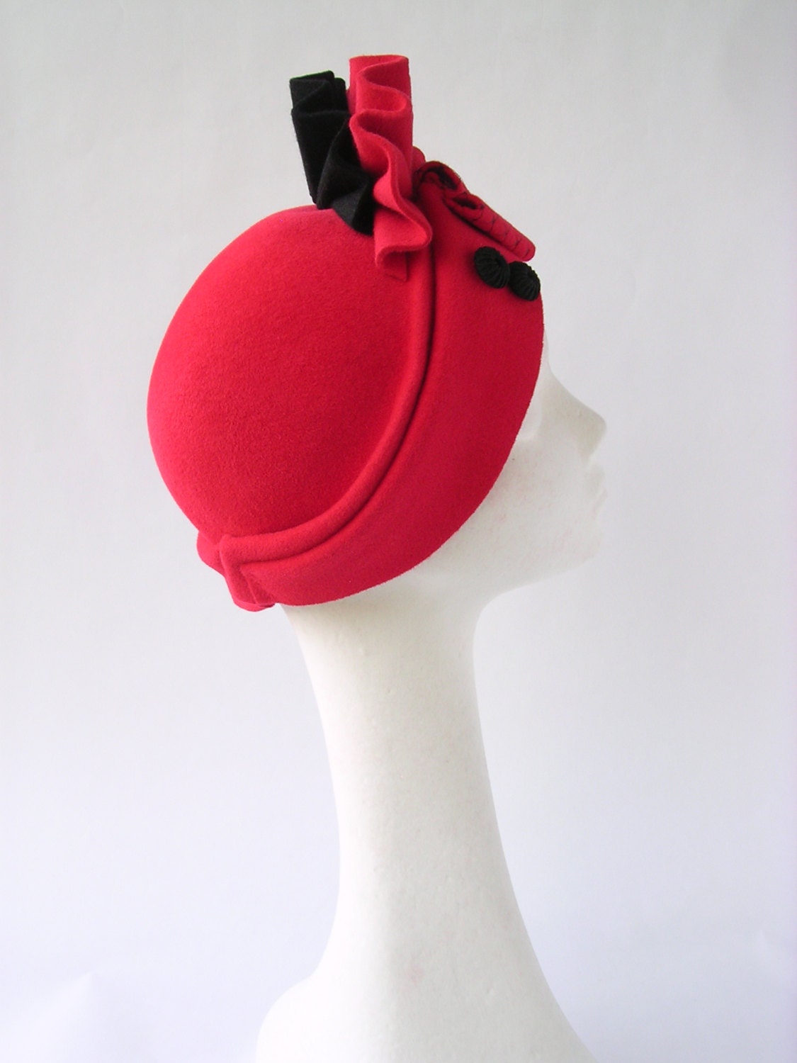 1940s Turban - Red main image 1