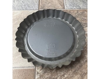 EKCO Baker's Secret Duncan Hines Tiara Desserts Tart Pan Vintage 10 Inch Gray
