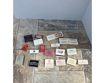 Vintage Matchbook Lot Variety Hotels Restaurants Collectible Memorabilia