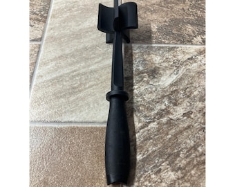 Machacador de carne molida Pampered Chef Mix N Chop negro, herramienta de cocina 2583