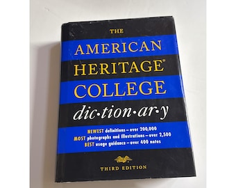 The American Heritage College Dictionary Third Edition Hardcover Book
