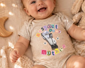 Harry Styles Baby Onesie, Respect Your Mother Baby Bodysuit,  Baby Shower Gift Pop Music Fan, Concert Baby Outfit, Disco Occasionally Merch