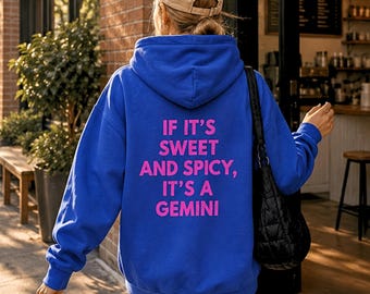 Zwillinge Sternzeichen Geburtstag Sweatshirt für süße und würzige Juni Bday Geschenkidee für beste Freundin, lustige Zwillinge Astrologie Merkmale Hoodie