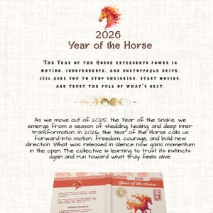 Year of the Horse 2026 Journal | Chinese Zodiac Horse Planner | Manifestation Notebook for New Year Intentions & Personal Growth