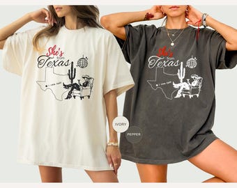 Sie kommt aus Texas Shirt, Rodeo T-Shirt für Ella Langley Fans, Cowgirl Shirt Western-Mode, Texas Pride T-Shirt, Geschenk für Texas Mom