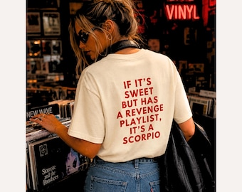 Skorpion Sternzeichen Geburtstag TShirt, Skorpion Bday Geschenk für den besten Freund, lustige Skorpion Eigenschaften, Astrologie-Liebhaber Geschenk
