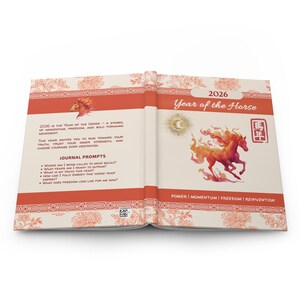 Year of the Horse 2026 Journal | Chinese Zodiac Horse Planner | Manifestation Notebook for New Year Intentions & Personal Growth