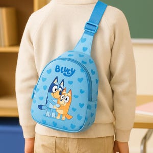 Mini mochila infantil Bluey & Bingo: bolso de hombro con dibujos animados para niños pequeños