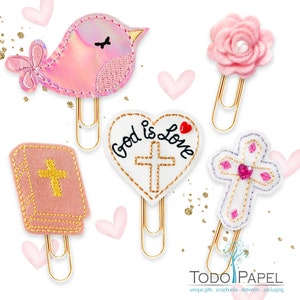 God is Love Easter Planner Paper Clip or Magnet Collection- Novelty Planner Accessory - Bookmarks for Bibles, Journals, Diaries, TN&#39;s - Gift