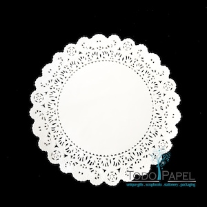 100 Pack - Choose from 4&quot;, 6&quot;, 8&quot;, 10&quot;, 12&quot; or 14&quot; WHITE Paper Lace Doilies. Ideal for Elegant Wedding Reception Table Decor, Party Events.