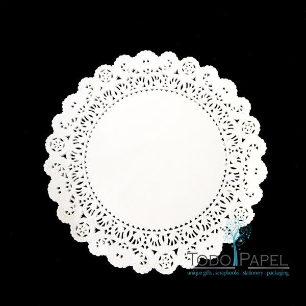 10", 12", 14" WHITE Paper Lace Doilies Normandy Style. 50 & 100 Ct | Wedding, Corporate, Party Event Table Décor. Plate Charger Placemats