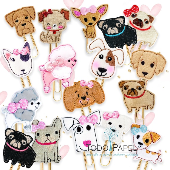 Puppy Planner Paper Clip – Felt Dog Breed Designs