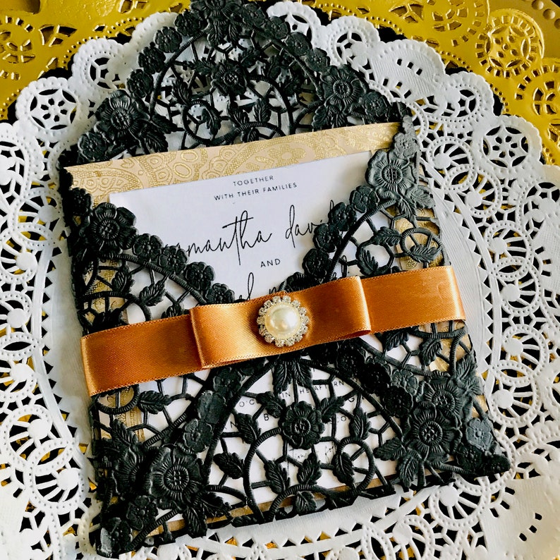 Black Square Doilies 8 inch. Stylish High Quality Paper Lace Etsy