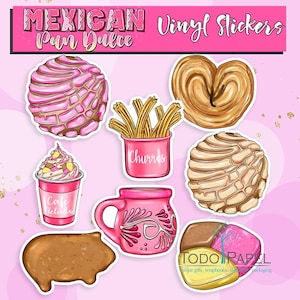 Sweet Sticker Fiesta Mexican Pan Dulce Vinyl Decals. Weatherproof ...
