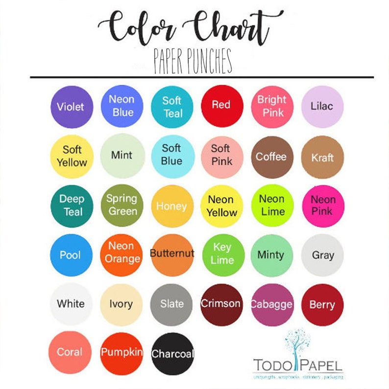 1 Inch Heart Confetti Paper Punches in 33 Colors for Card Etsy