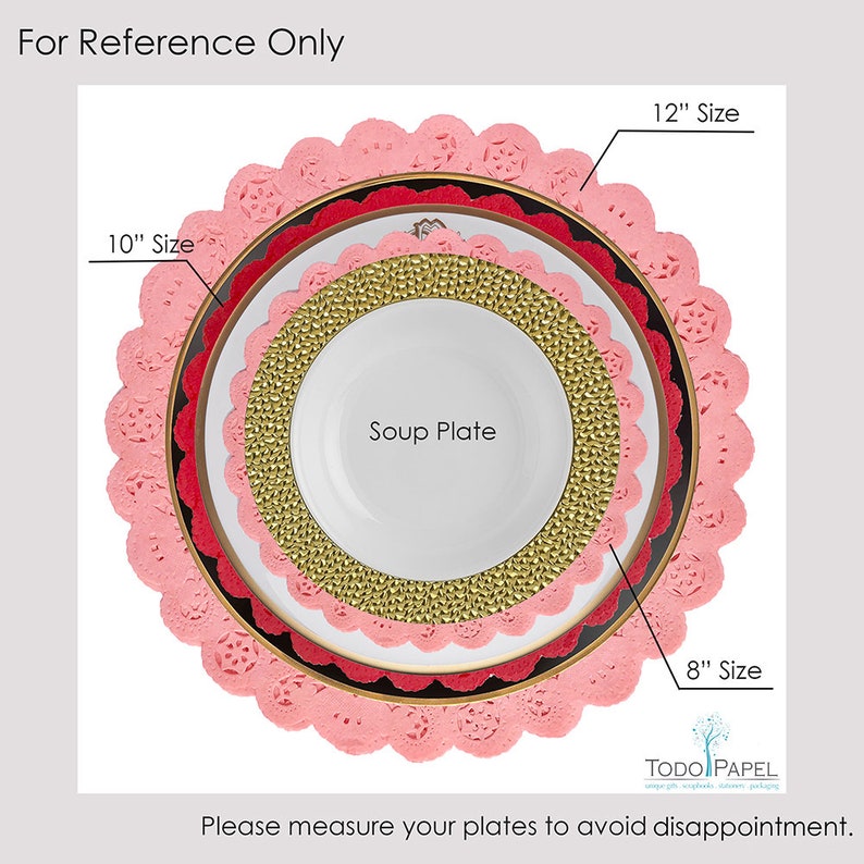 35 PASTEL Color Doilies Variety Set 5 Doilies of each color, Yellow, Blue, Pink, Lilac, Mint, Coral, White From Sizes 4/6/8/10/12/14 inch image 2