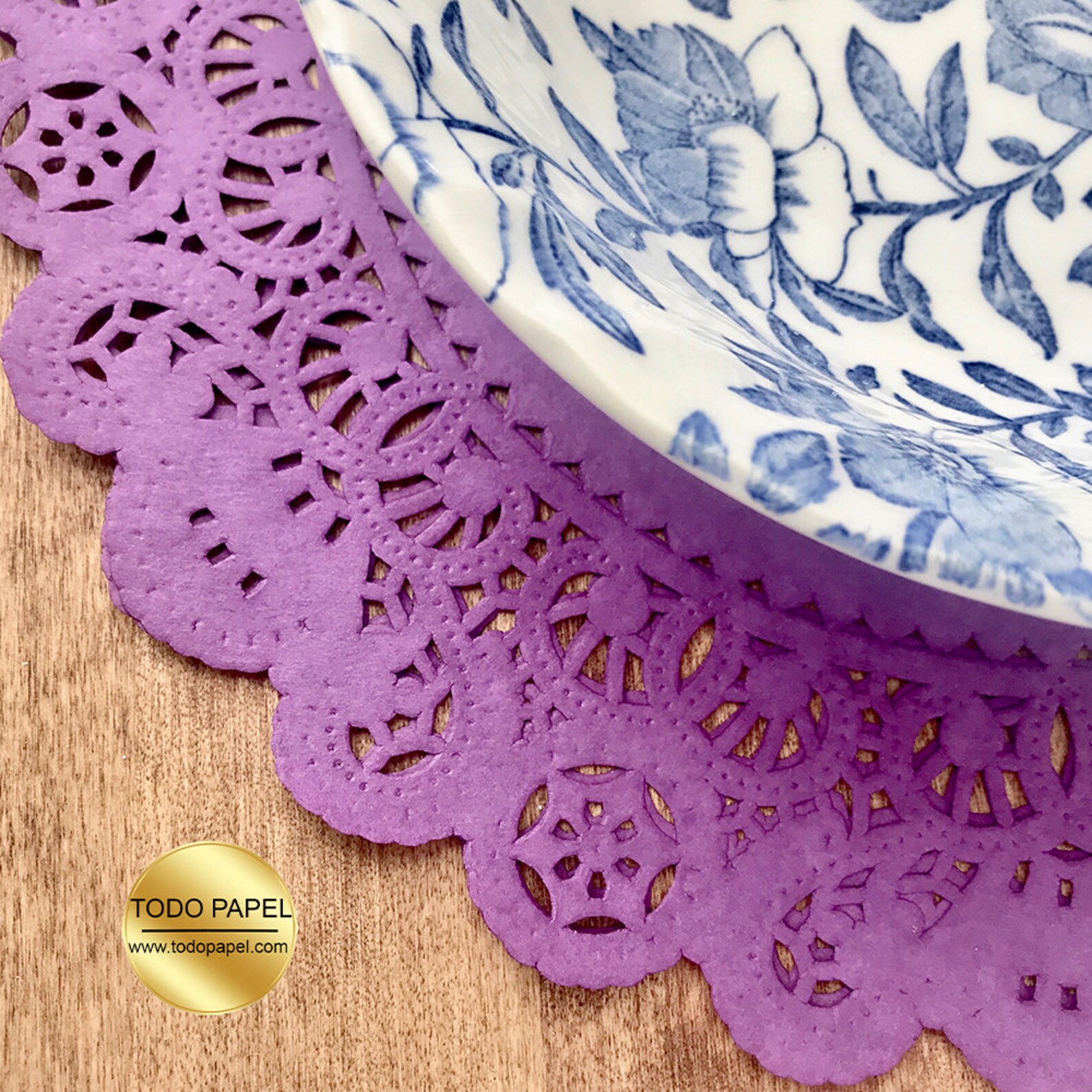 Vibrant PURPLE Paper Lace Doilies Choose From 4 Etsy